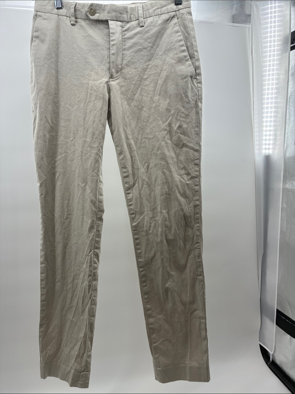 J. Crew Slim Straight Khaki Chinos in Light Beige